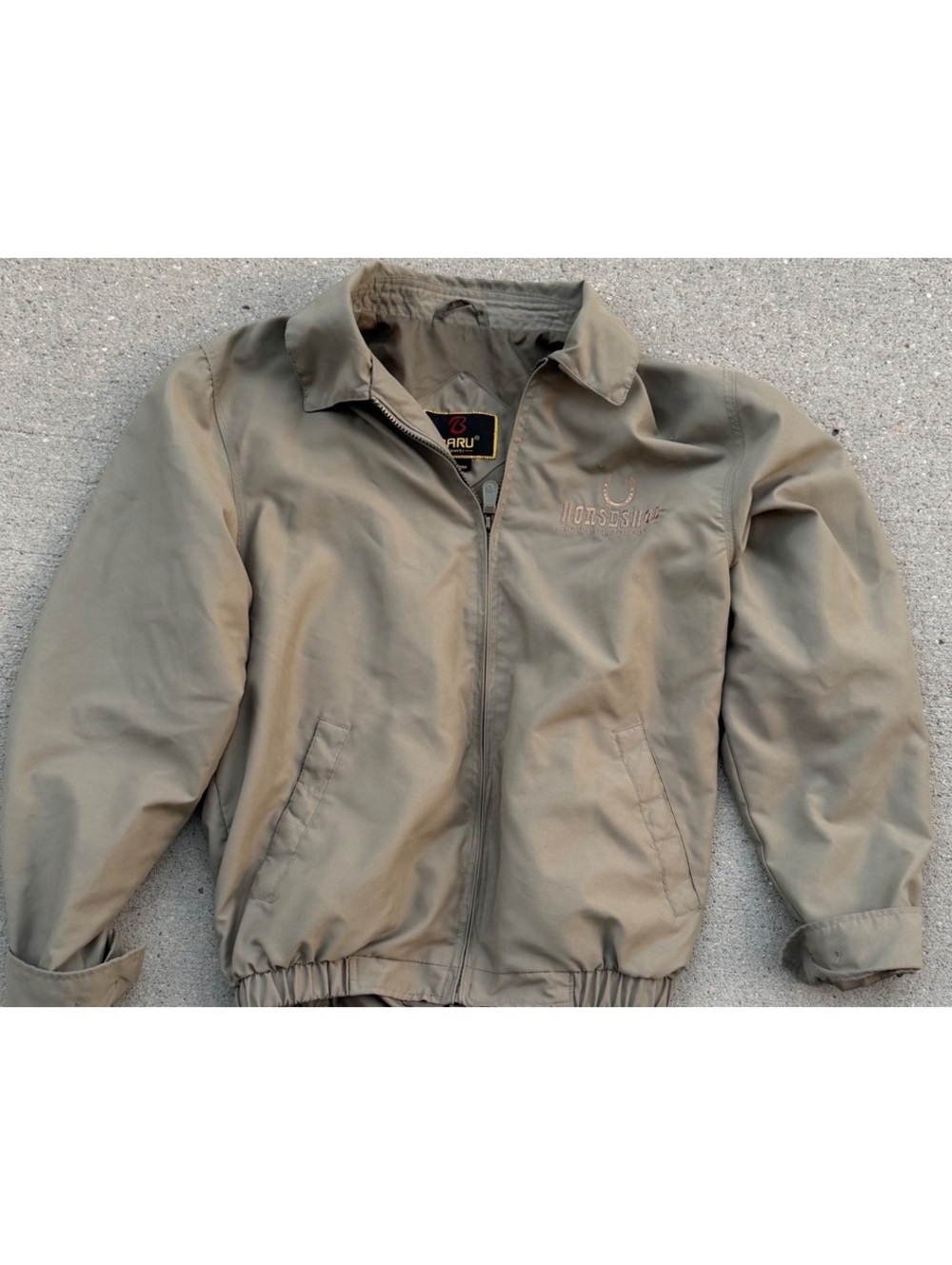 Vintage Baru Sports Khaki Jacket Size S